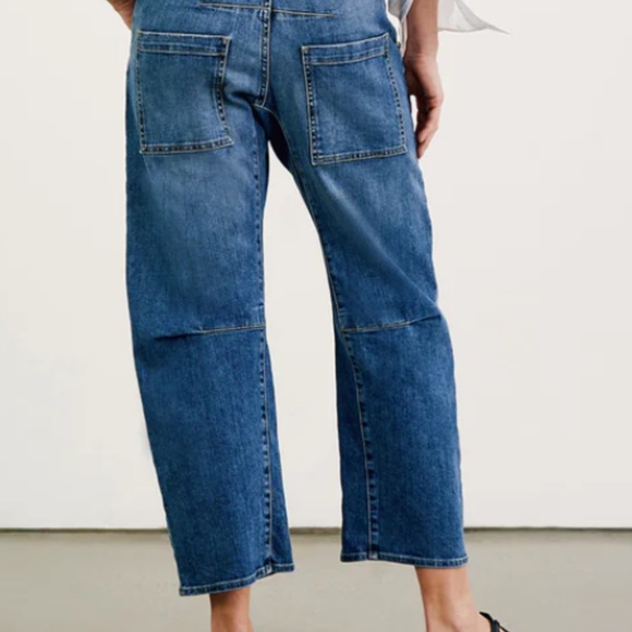 Nili lotan emerson jean 24 classic wash barrel crop - Picture 3 of 12